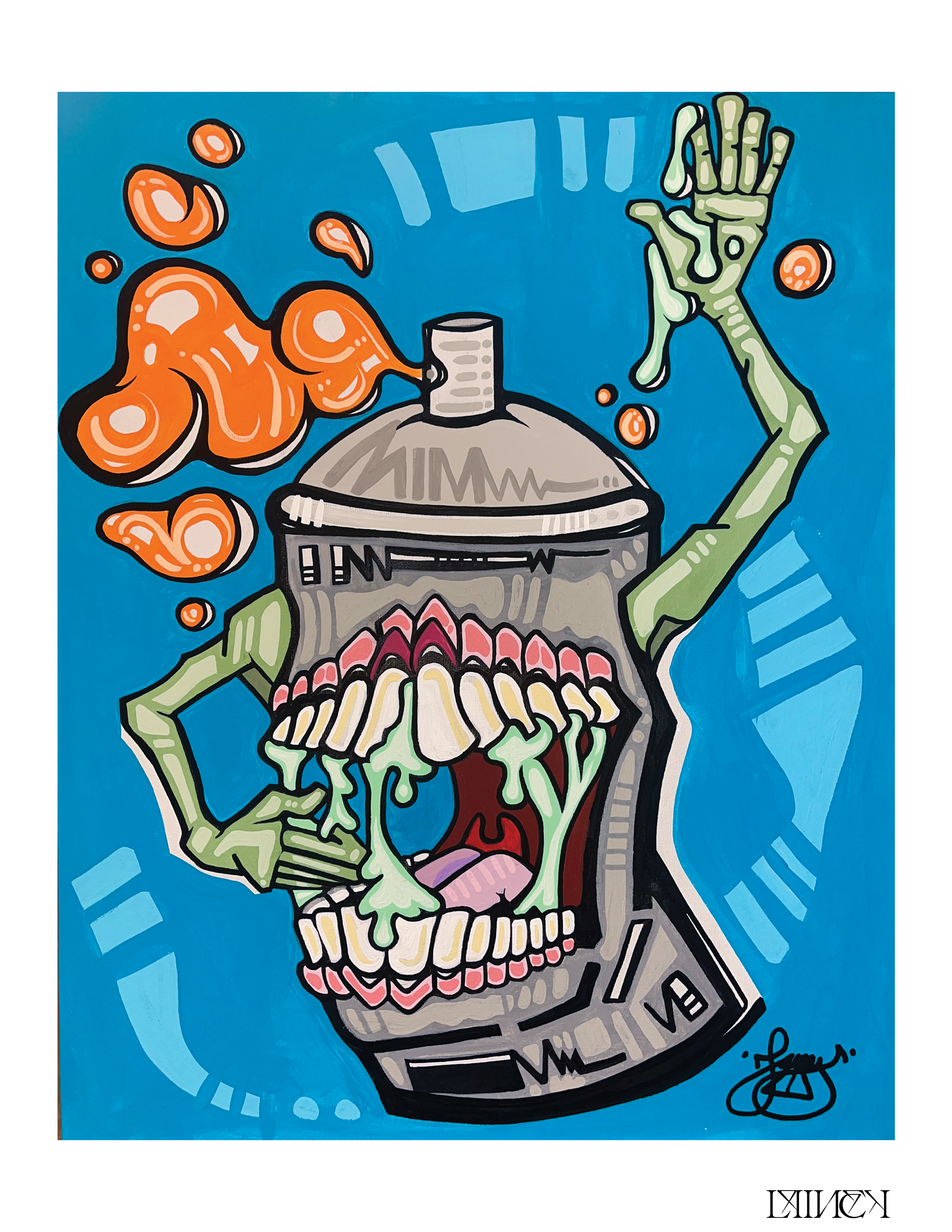 Zombie Spray 2 Print